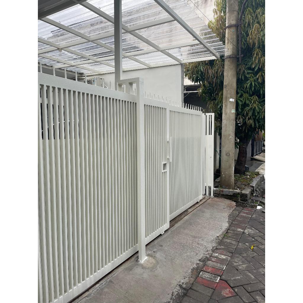 Pagar Rumah Double Sliding