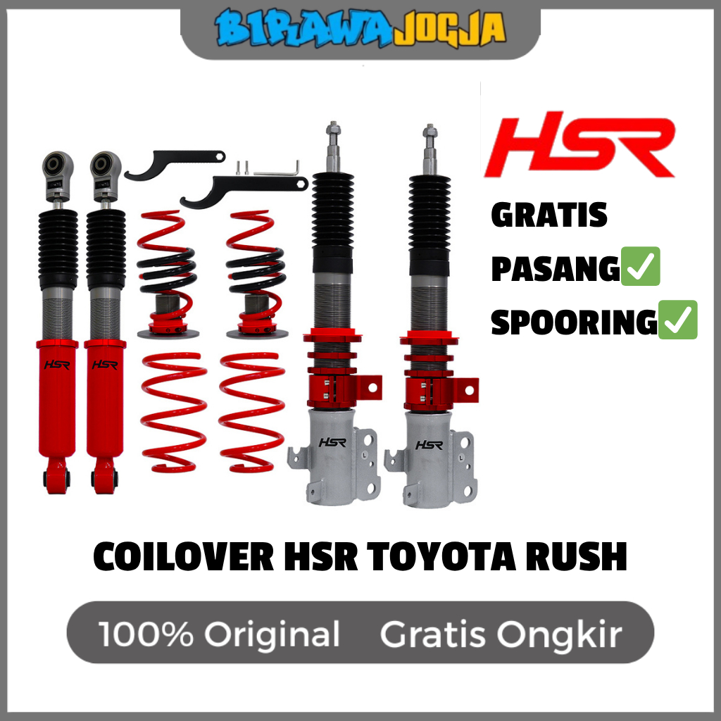 COILOVER TOYOTA RUSH ORI HSR - SET PER SHOCK ADJUSTABLE RUSH
