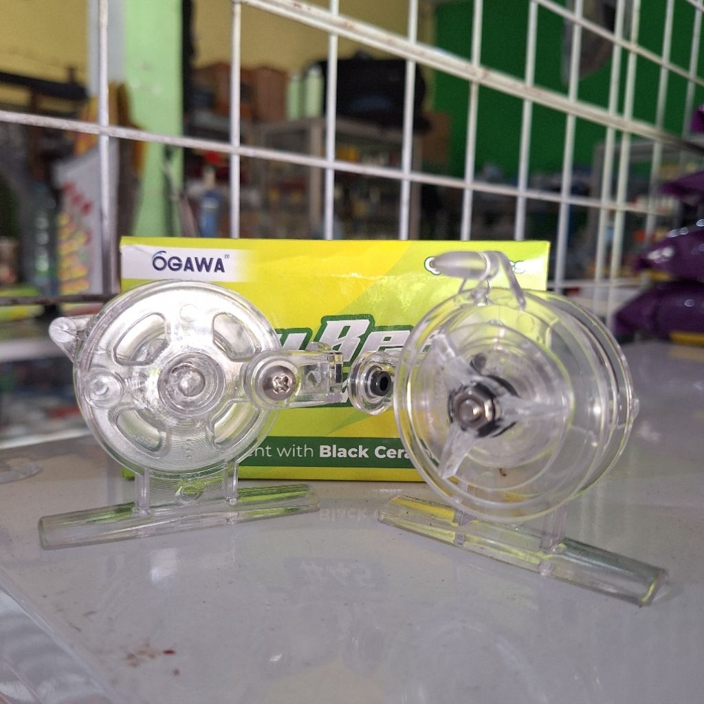 TOKOS OGAWA FLY REEL #45 TRANSPARAN | REL PANCING | KEREKAN | GULUNGAN SENAR