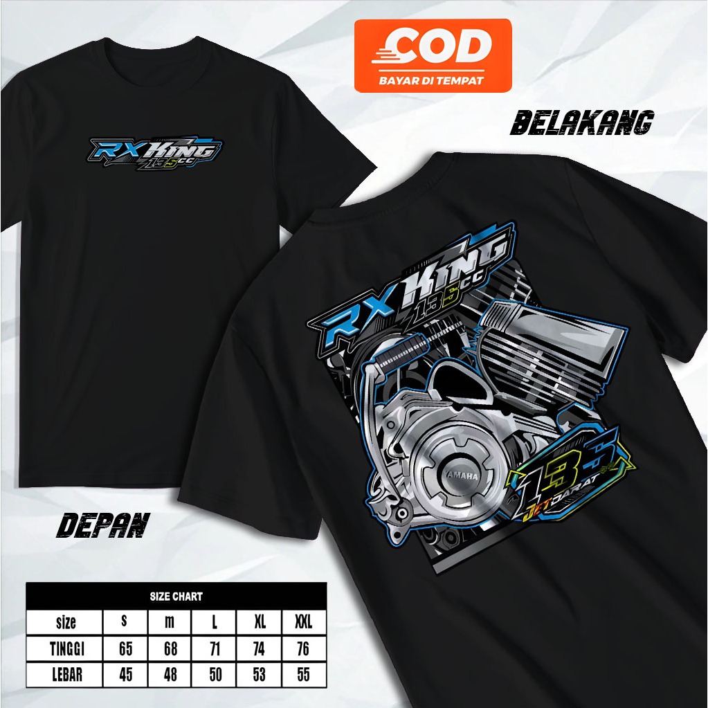 Kaos RX KING - kaos distro mesin motor rx king 2tak_atasan sablon dewasa kekinian