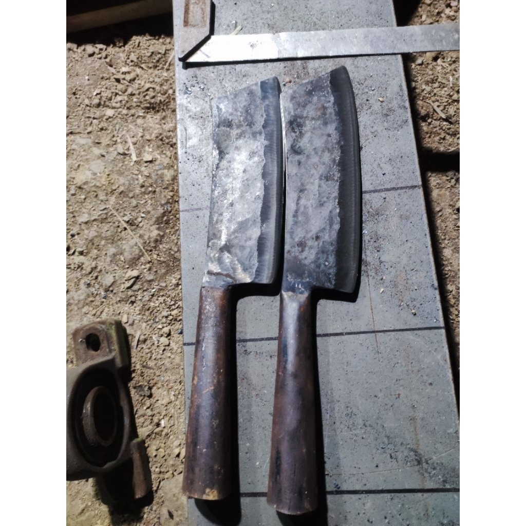 Pisau Cacah Daging Kecil Asli Baja Per Pande Jawa