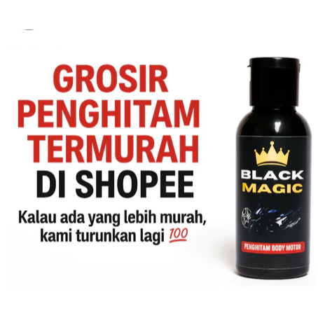 PENGHITAM BODY MOTOR BLACK MAGIC SEMIR MOTOR PERMANEN PENGKILAP BODY KUSAM MURAH