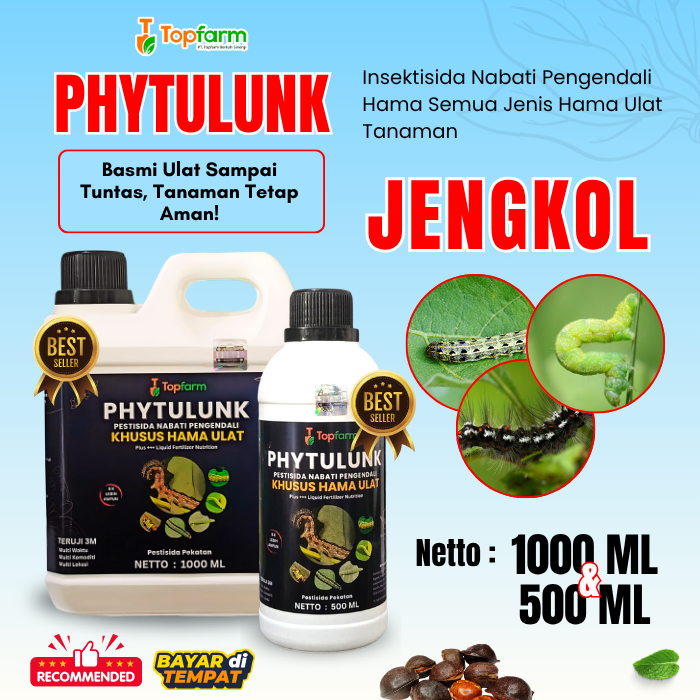 Pestisida Hama Ulat Daun Jengkol / Pestisida Hama Ampuh / Obat Ulat Topfarm / Obat Ulat Jengkol