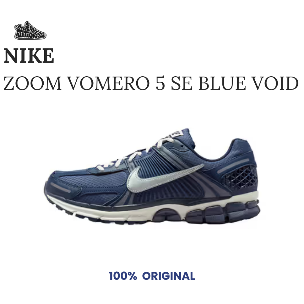 Sepatu Running Pria Nike Zoom Vomero 5 SE Blue Void Original