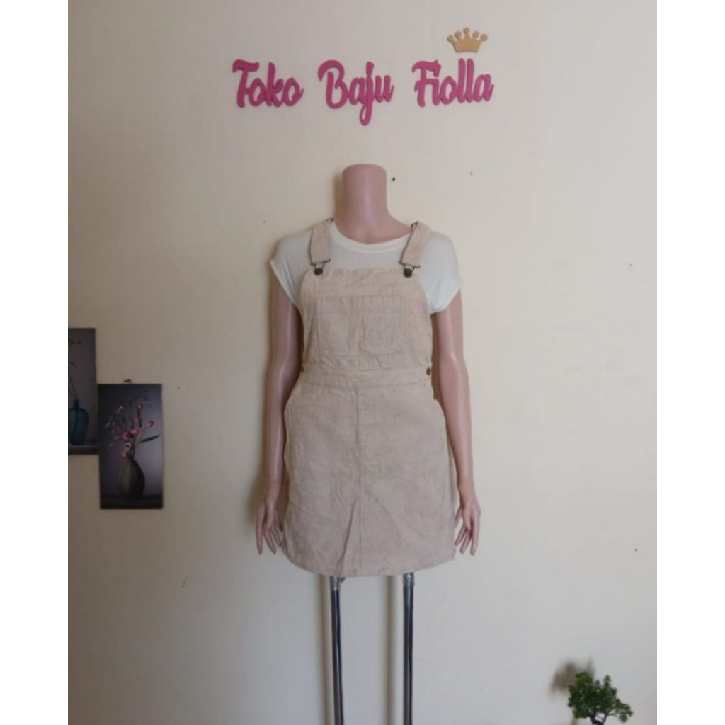 overall corduroy dress