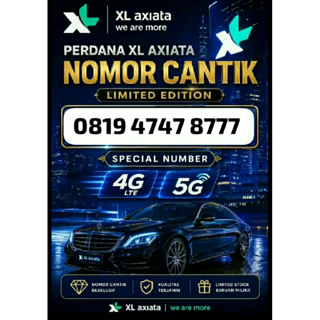 PERDANA XL NOMOR CANTIK NOMOR RAPI ABAB CDCD 4747 8787 8777 TRIPLE 777