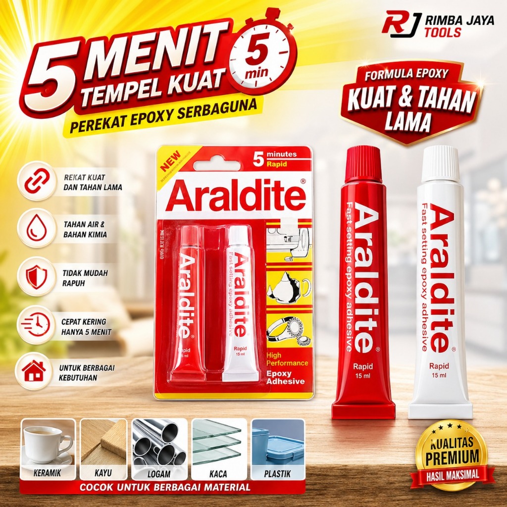 LEM ARALDITE RED - ARALDITE 5 MINUTES RAPID