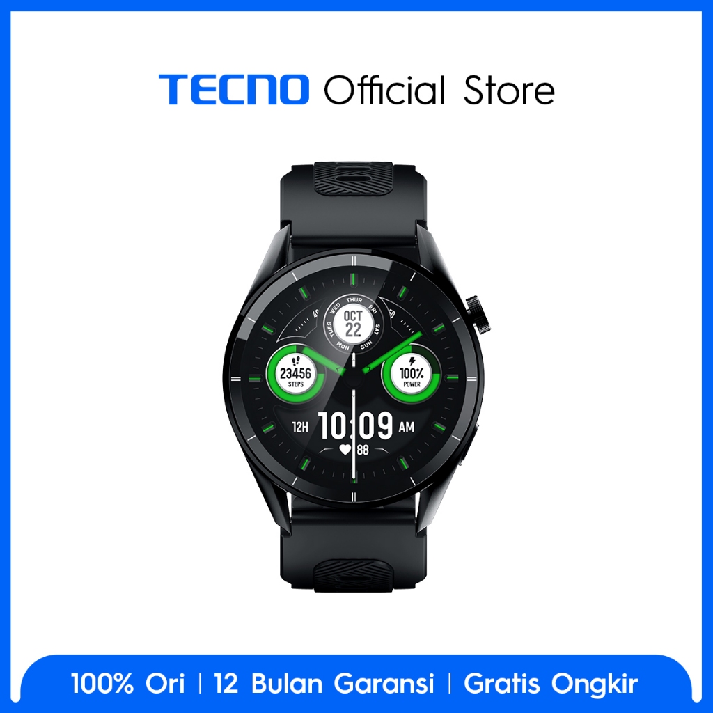 TECNO Watch Pro 3 AI Watch Dials | Fluid Display with High Refresh Rate | Seamless Calls On-the-Go - Gambar 3