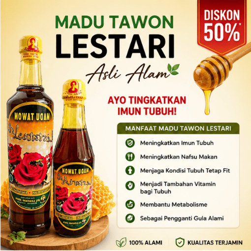 HONEY MADU TAWON HUTAN PENGGEMUK PENAMBAH BERAT BADAN MULTIVITAMIN ASLI 100% LESTARI ALAM ORIGINAL