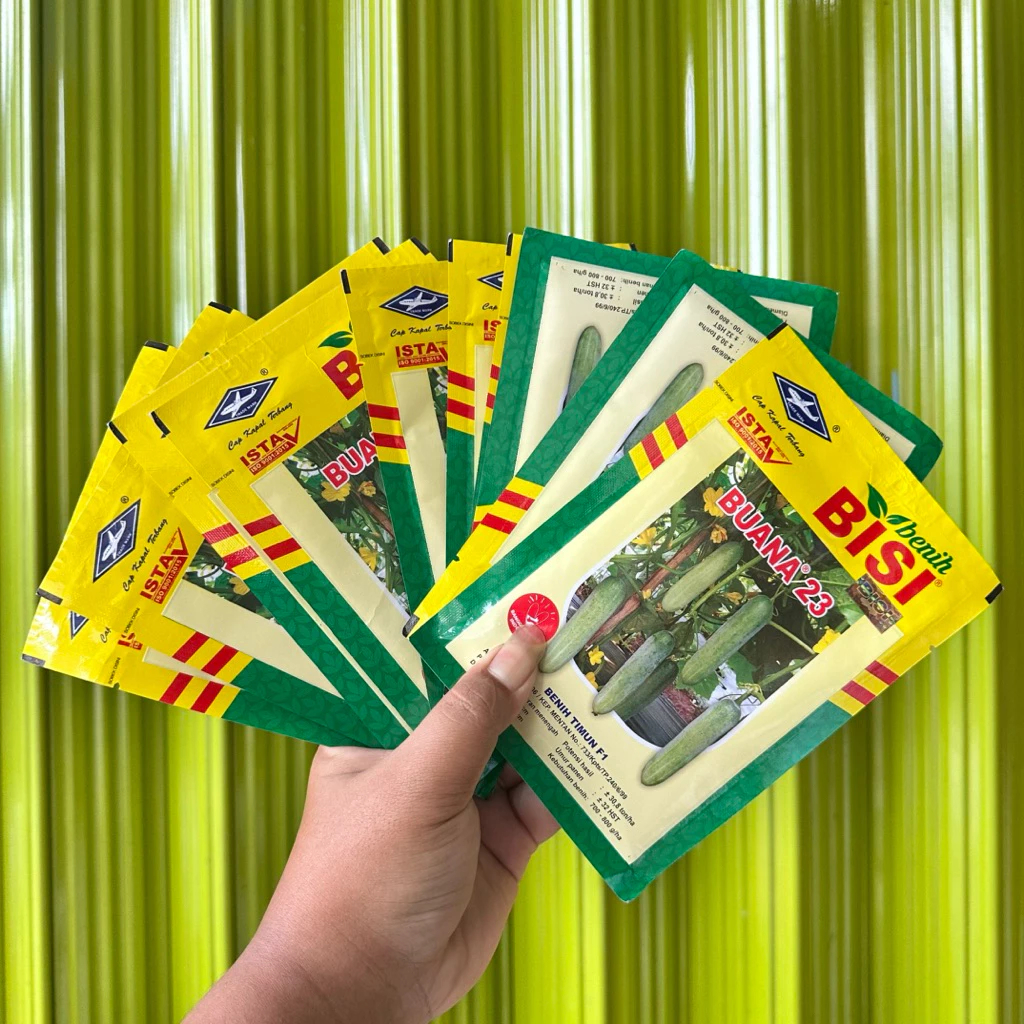 Benih Timun BUANA 23 F1 20 Gram - Bibit Mentimun Buana 23 - Exp Panjang 03-2027