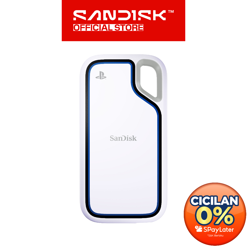 SANDISK Extreme Portable SSD 1TB / 2TB for PlayStation 5 Console and PC (Up to 1000MB/s) - E62P