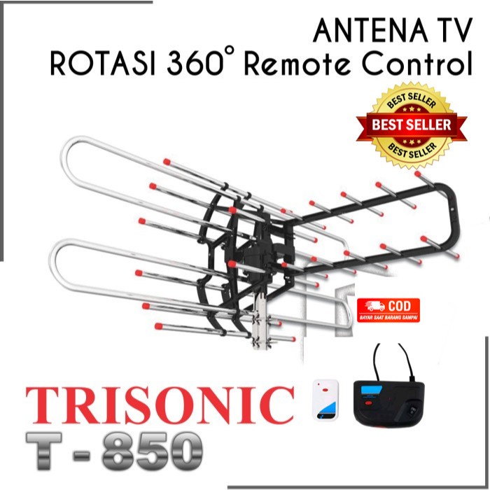 ANTENA TV TRISONIC T850 REMOTE + BOSTER ANTENA TV TRISONIC T850 REMOTE + BOSTER