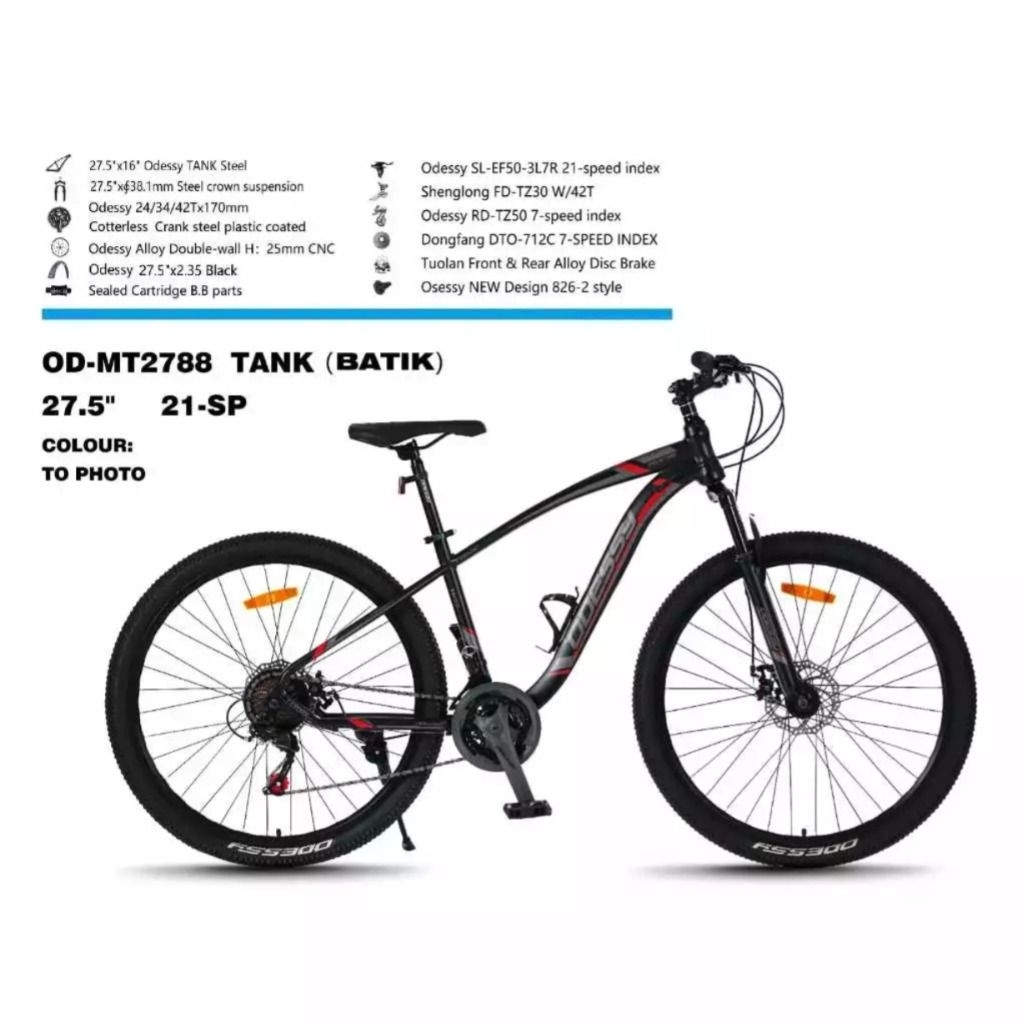 Sepeda MTB Odessy Tank 88 speed 21
