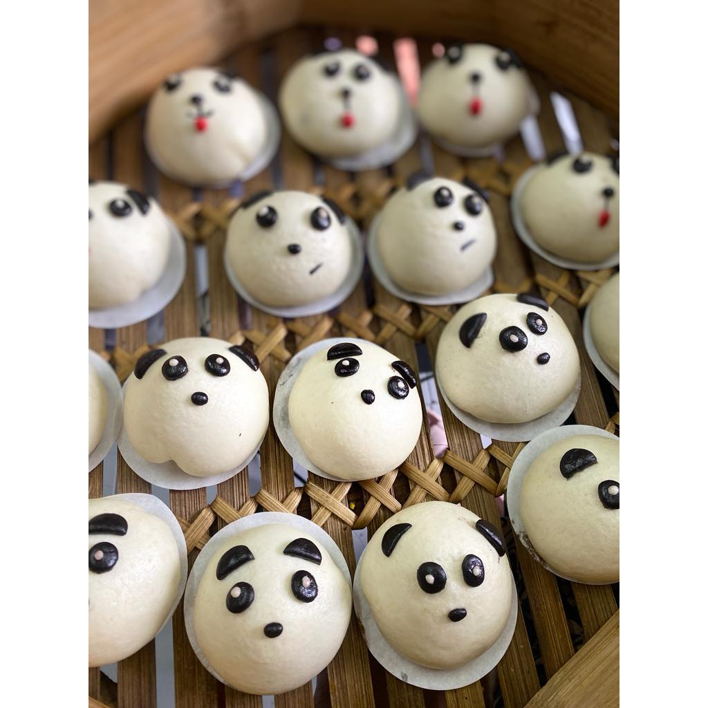 PAO RASA COKLAT DENGAN KARAKTER PANDA ISI 9PCS FROZEN