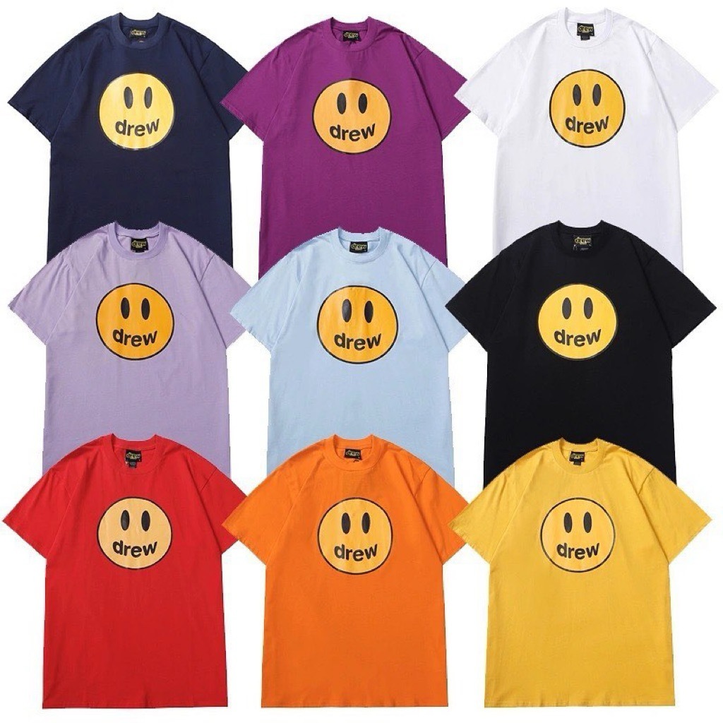 KAOS OVERSIZE DREW HOUSE LOGO SMILE BASIC PRINTED TEES BESTSELLER