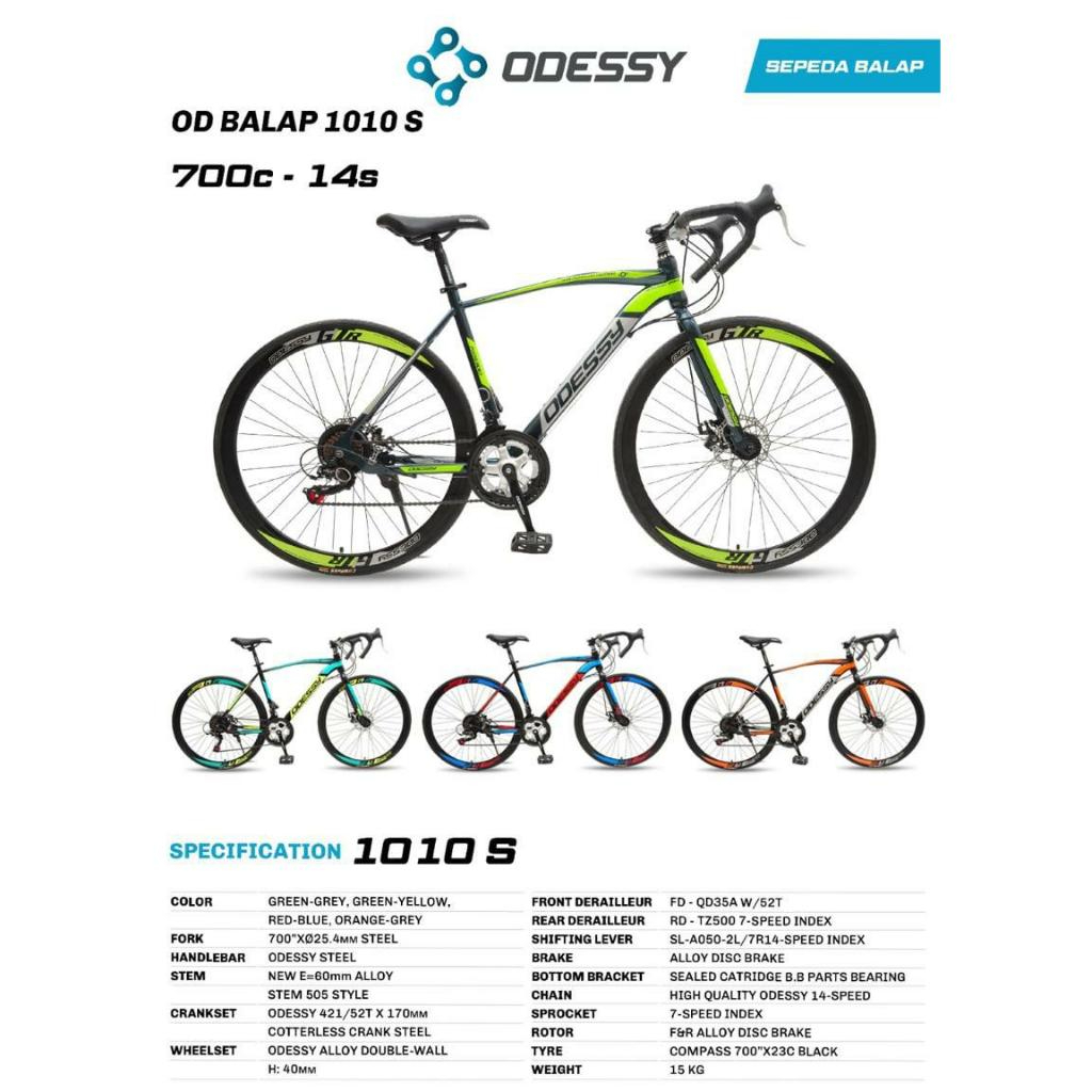 Sepeda Balap Roadbike 700c Odessy 1010 S / 1011S Sepeda Roadbike ODESSY MT 1010S 700c 14Sp
