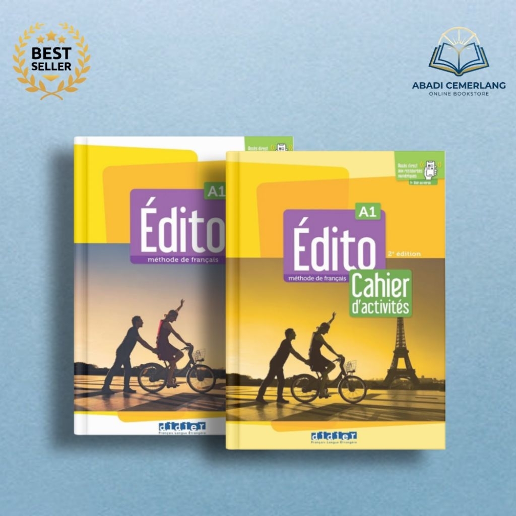 Buku belajar bahasa Prancis Édito A1, A2– Cahier & Livre