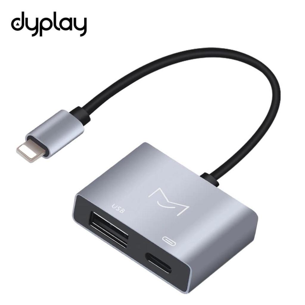 DYPLAY Lightning OTG Cable with Charger Port For IPhone n Piano DAC et