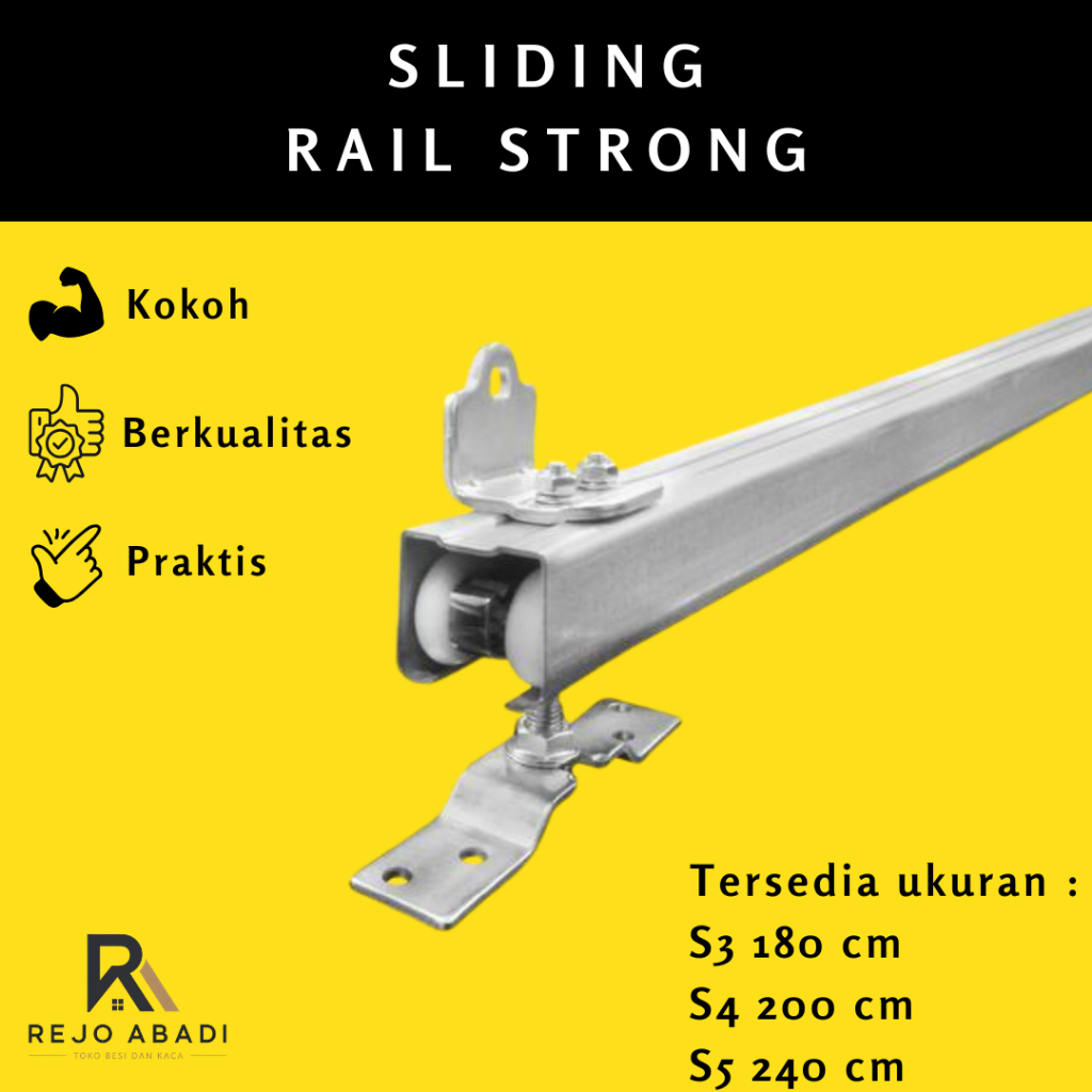 Rel Pintu Geser / Sliding Rail Strong