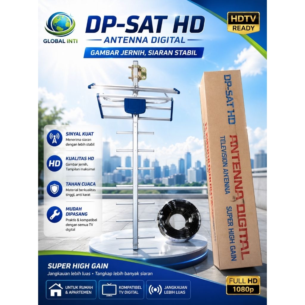 ANTENA UHF BOOSTER DIGITAL
