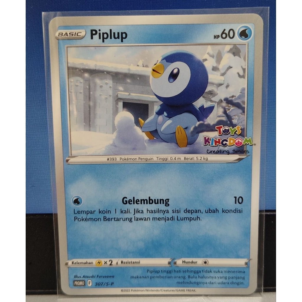 Pokemon - Piplup Toys Kingdom promotional card