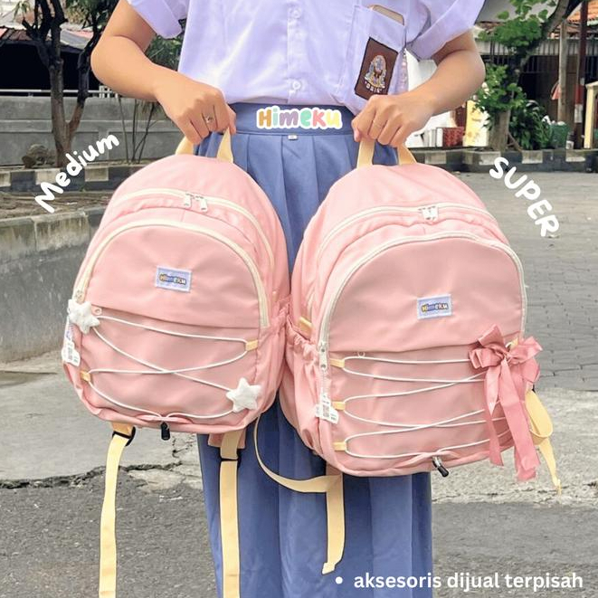 Tas Sekolah Wanita Himeku TAMAGO Medium Kanvas Premium Water Repellent