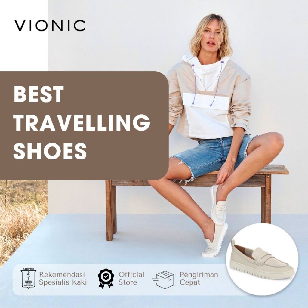 Vionic Uptown Cream Sepatu Wanita