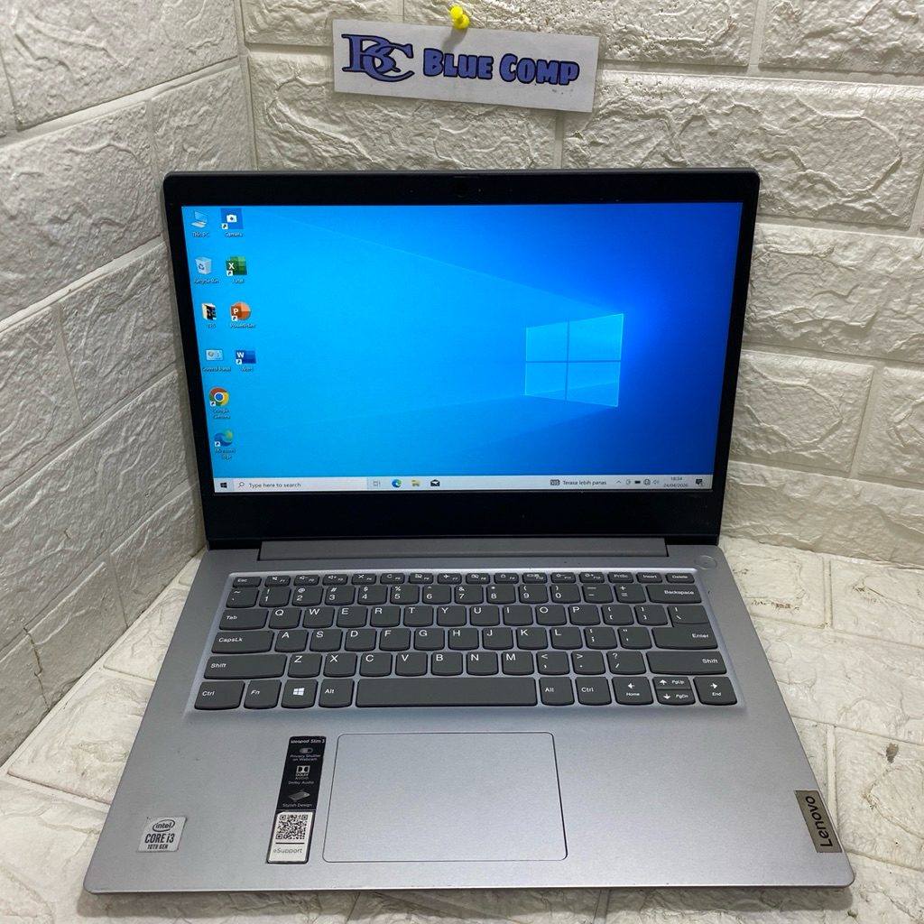 Laptop Lenovo Ideapad Slim 3 Core i3 Gen 10 Ram 8 SSD 256GB Laptop Design Coding Editing