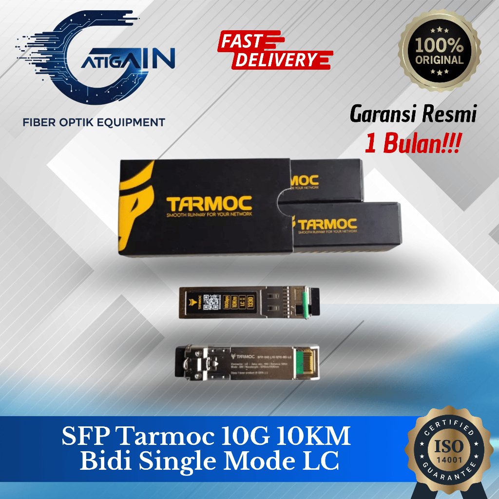 Tarmoc SFP 10G Bidi SM 10Km LC - SFP Tarmoc 10G 10KM Bidi Single Mode LC