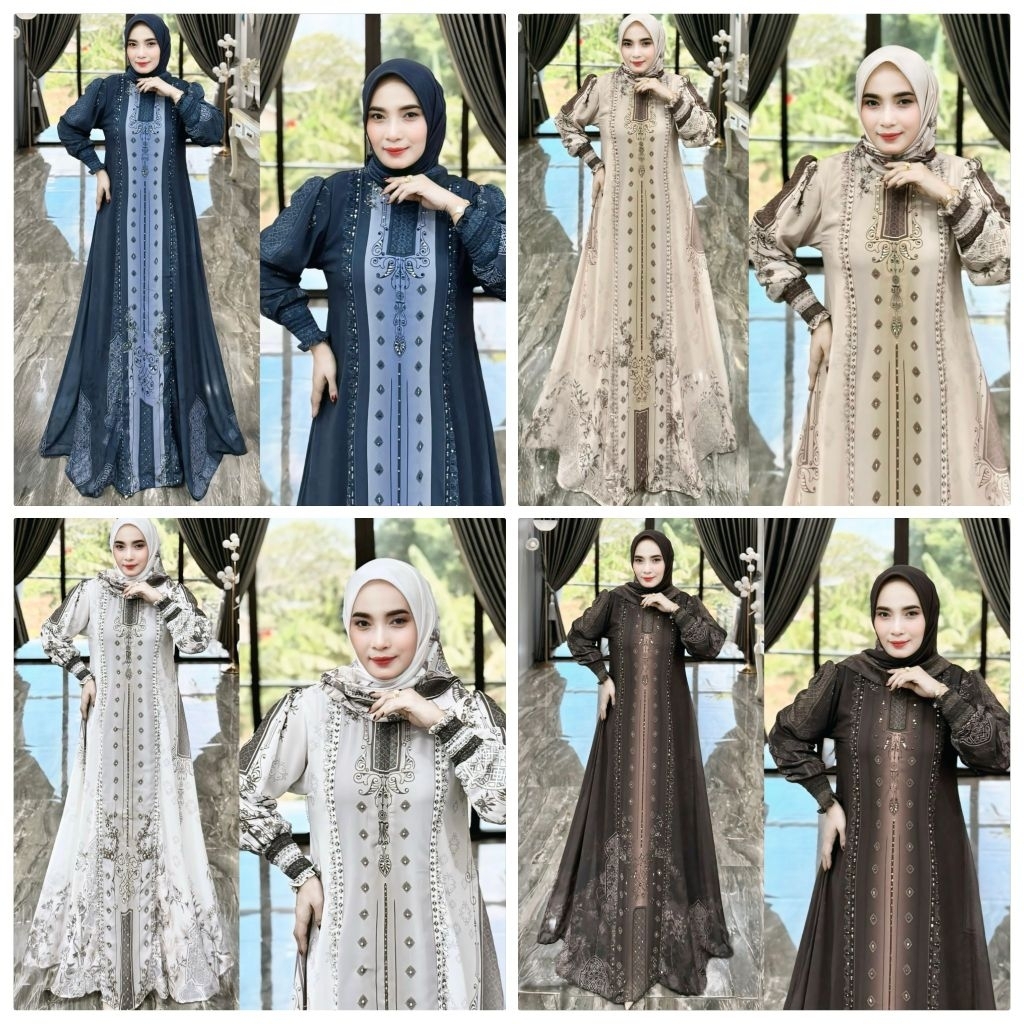 Mufidah Series By Mariani Fashion / Gamis set Hijab Terbaru