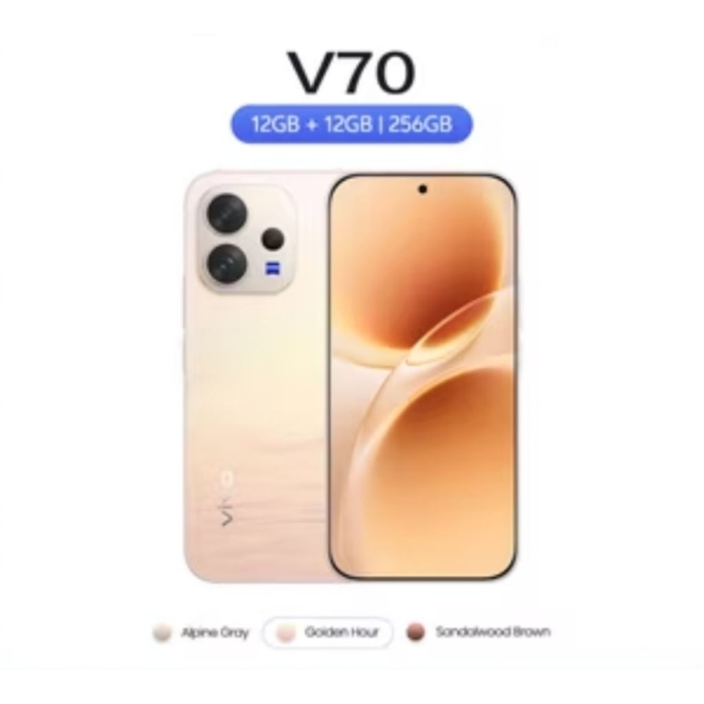 VIVO V70 RAM 12/512 || 8/256 Prosesor Snapdragon 7 gen 4 Batrai 6500mAh 90W Garansi resmi 12 bulan