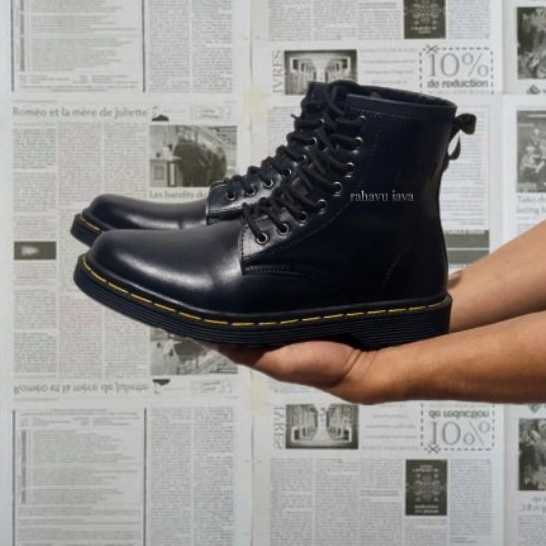 Free Box.Sepatu high boots dokmar Tinggi Pria/Wanita Klasik 8 Hole.Sepatu Boots Tinggi Dockmart.Sepa