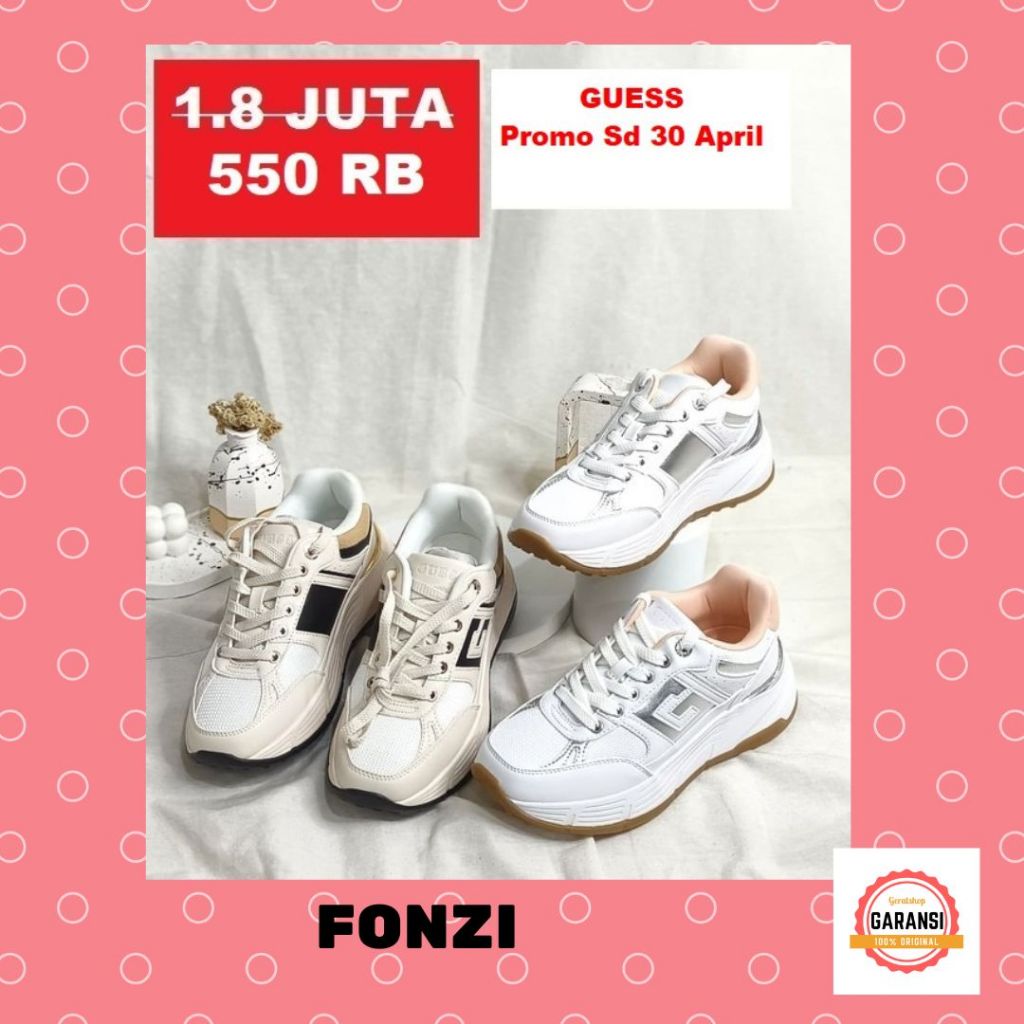 Sepatu sneakers wanita seri  FONZI Guess 100% original store