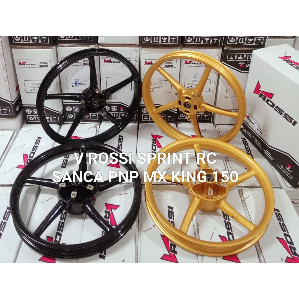 VELG/PELAK RACING V ROSSI SPRINT SANCA PALANG 5 MX KING 150 ORIGINAL V ROSSI SANCA MX KING 150