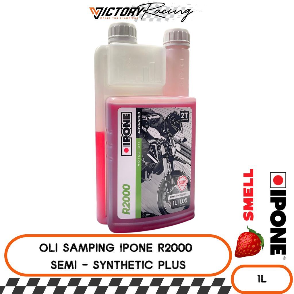 Oli Samping 2 Tak Ipone Japan R2000 Semi Sintetis Plus Wangi Strowberry