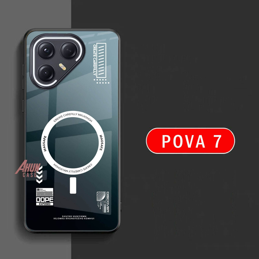 Softcase Glass Kaca Tecno Pova 7 -  Casing Hp Terbaru - Case Hp Tecno Pova 7 Softcase Tecno Pova 7  