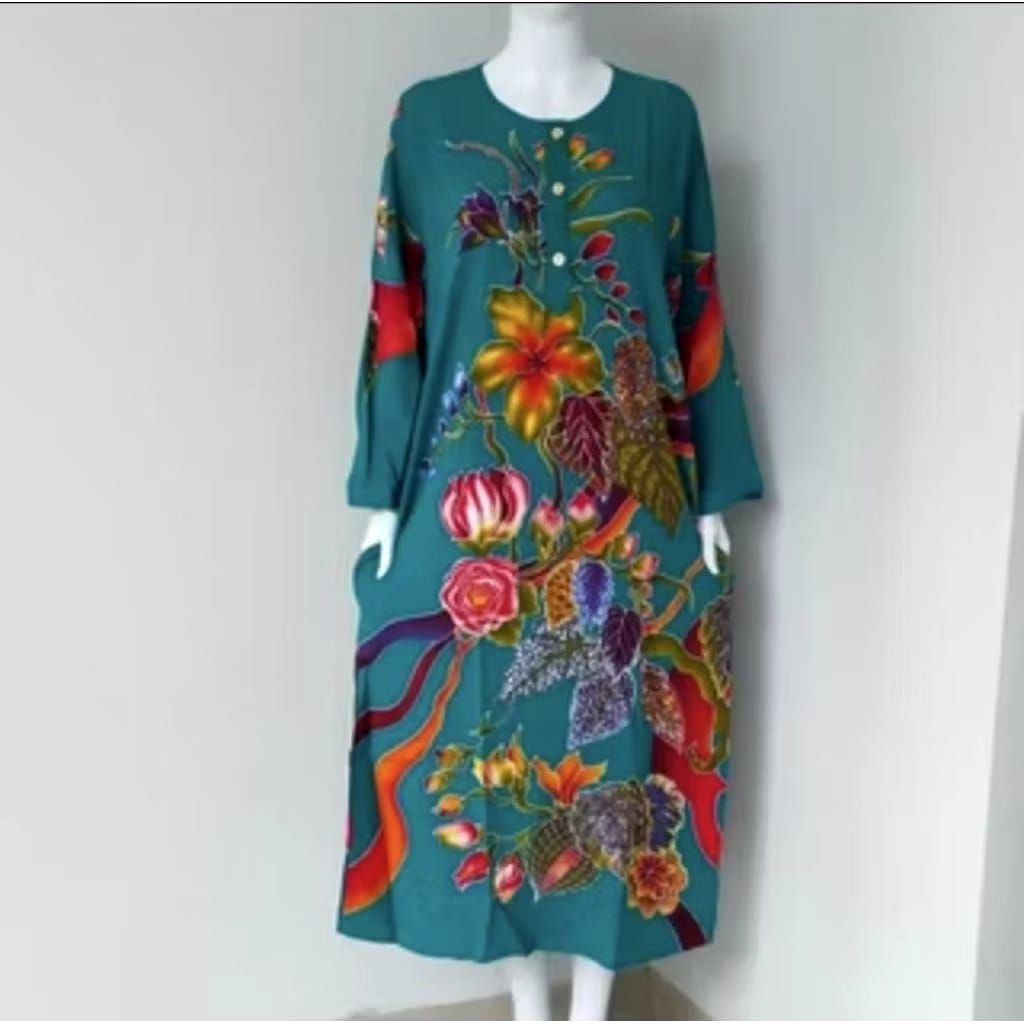 DASTER KENCANA UNGUN LENGAN PANJANG BUSUI MODEL TERBARU BAHAN KATUN RAYON PREMIUM