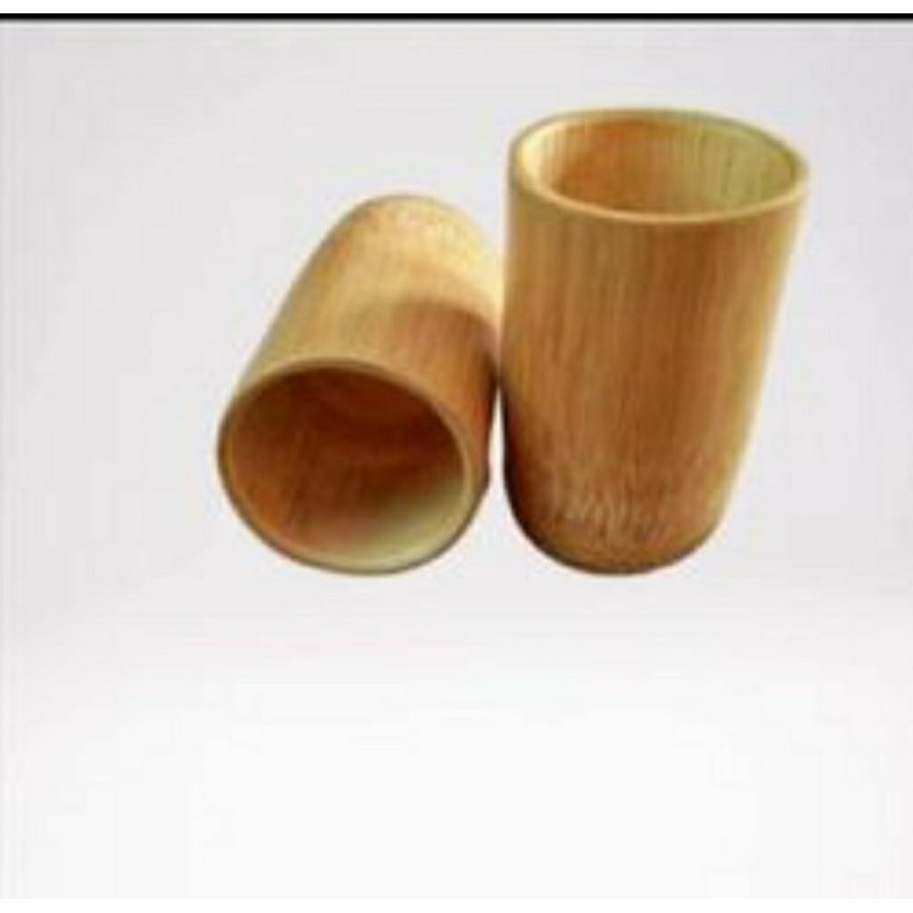 GELAS BAMBU MURAH 2PCS  GELAS AESTETIK GELAS BAMBU ASLI GELAS BAMBU PLASTIK GELAS BAMBU STENLES GELA