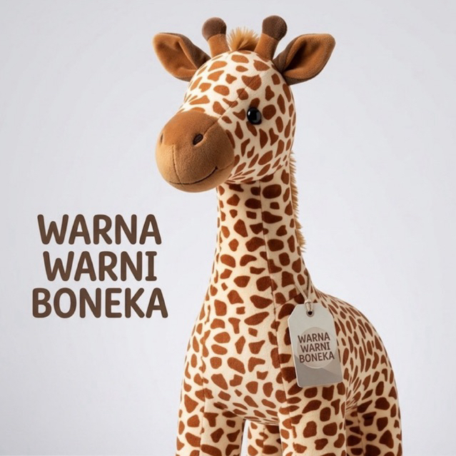 BONEKA JERAPAH JUMBO WARNA WARNI BONEKA
