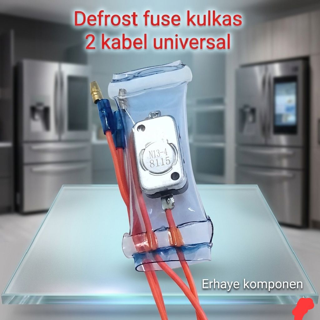 Defros defrost bimetal kulkas 2 kabel universal Defrost Bimetal orange