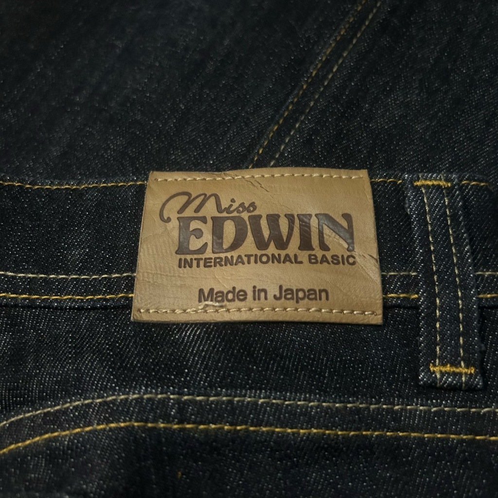 Celana Jeans Second “Miss Edwin Japan Low Flared Bootcut Stone Black Jeans”
