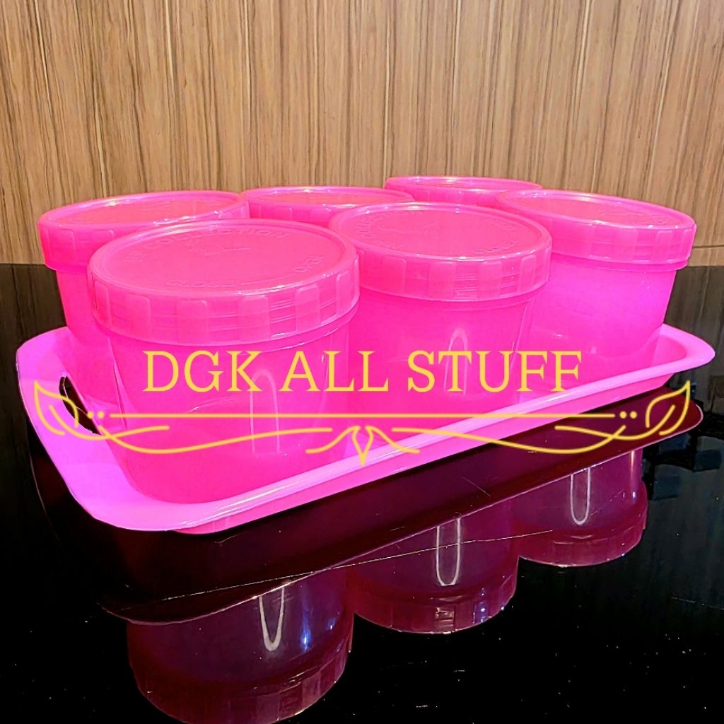 Toples Stoples Tempat Kue Tonam Topnam Bulat Set Nampan Alas Tatakan Kering Nastar Snack Permen Mani
