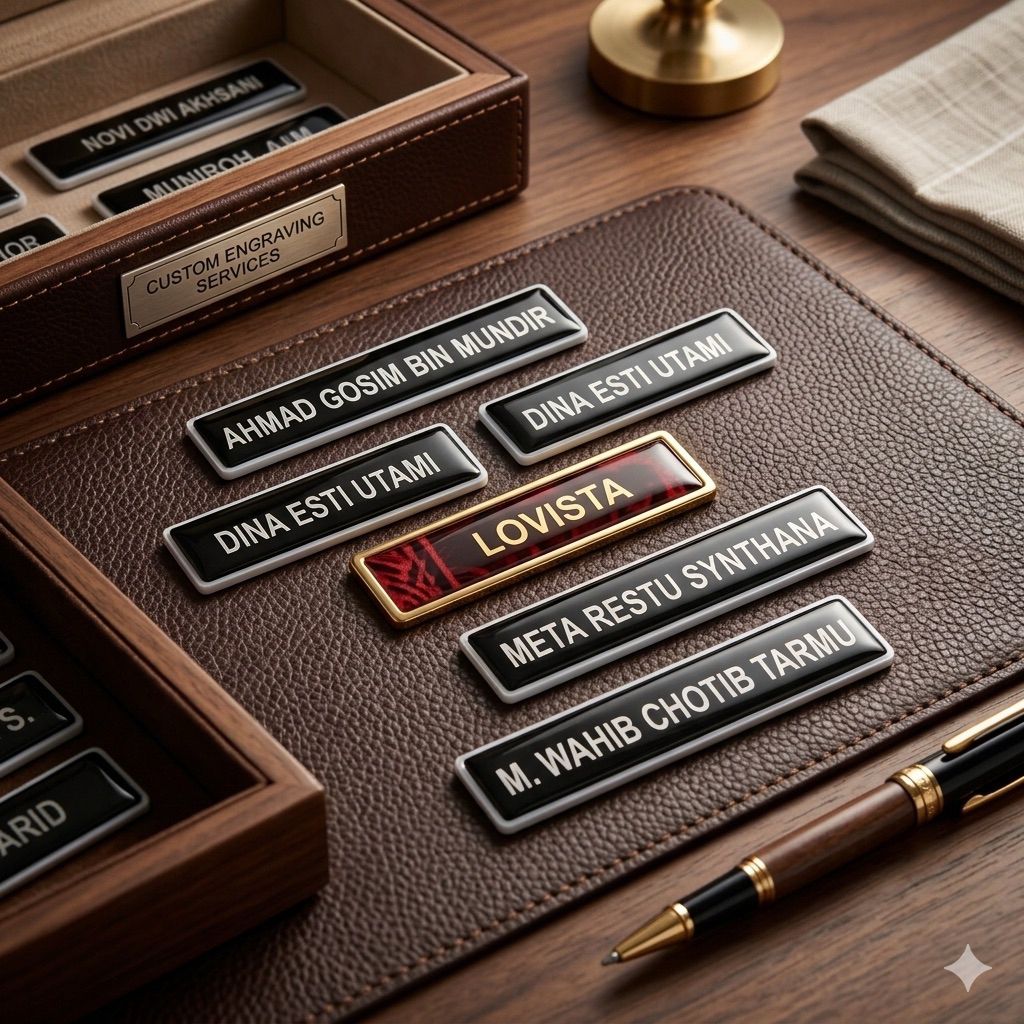 Name tag nama dada persit bhayangkari resin