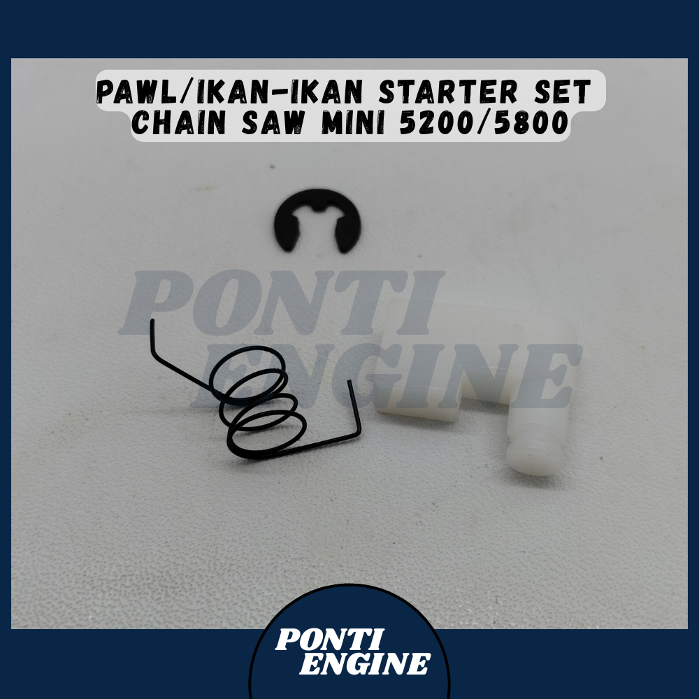 Pawl/Ikan-Ikan Starter (Besi / Plastik Set) Chain Saw Mini 5200/5800 (M9/11)