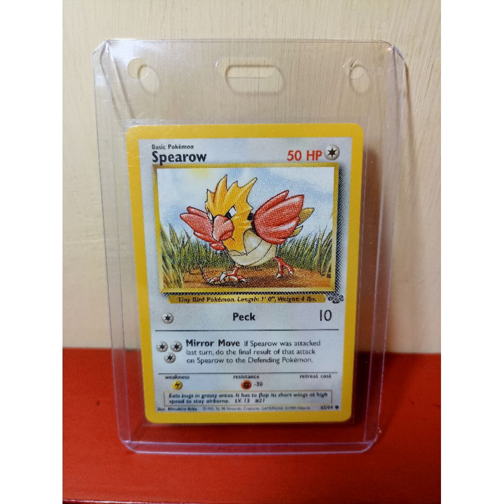 Kartu Pokemon Vintage Spearow base set th 1999