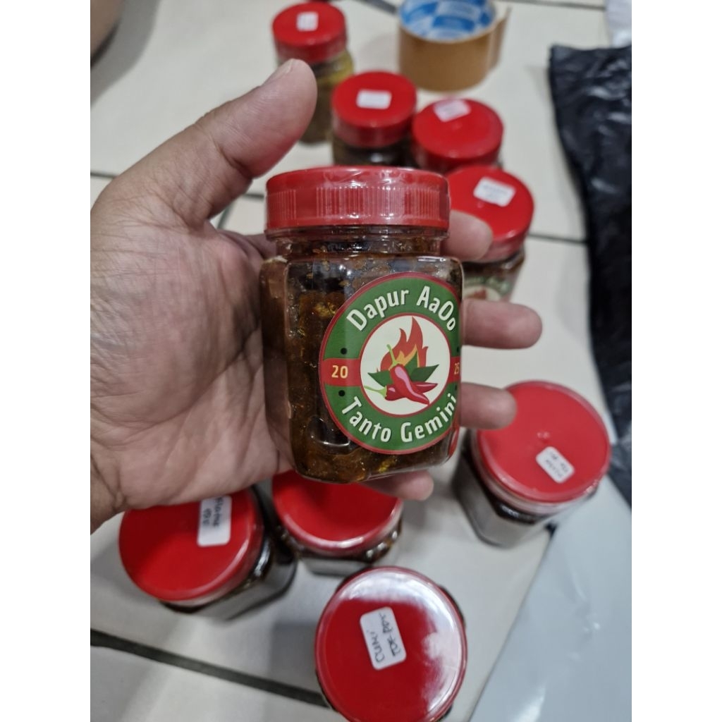 sambel tongkol pedas/tidak pedas