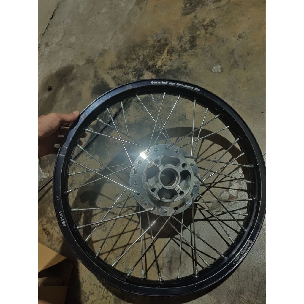 velg double disk supra x 125