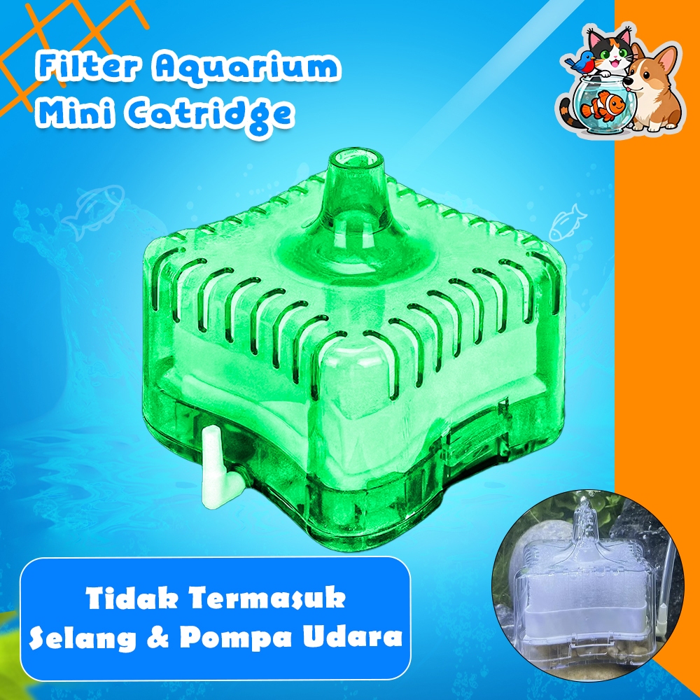 Filter Air Ikan Hias Filter Akuarium Internal Mini Catridge Filter Bongkar Pasang Efektif Praktis