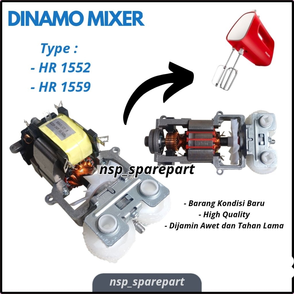 DINAMO MIXER PHILIPS HR 1552 HR 1559