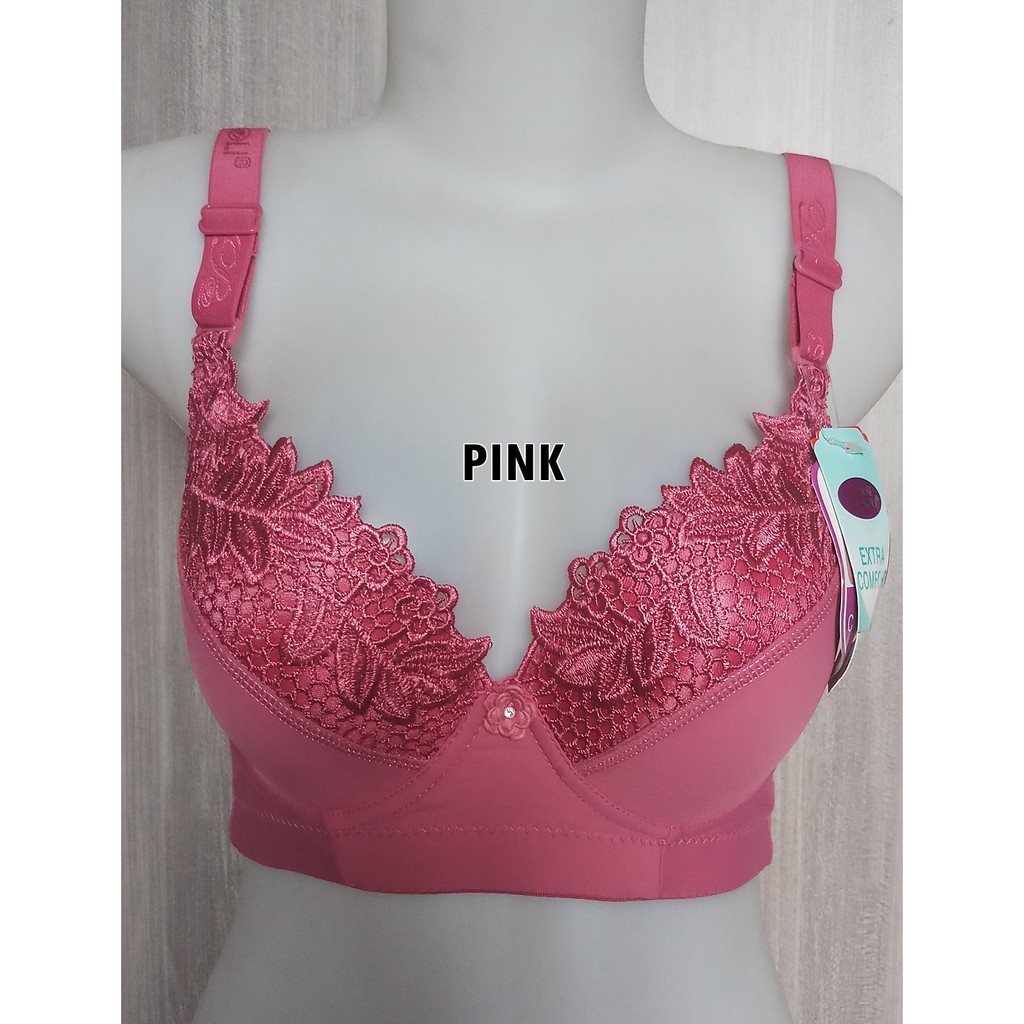 (1pc) BH Piaoli PL8888 kawat // BH wanita kait 3 import // Bra renda depan Motif Katun